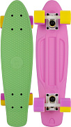 Скейтборд FISH 22" TWOCOLORS зелено-розовый