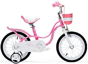 Велосипед Royal Baby Little Swan 14 с багажником стальная рама розовый